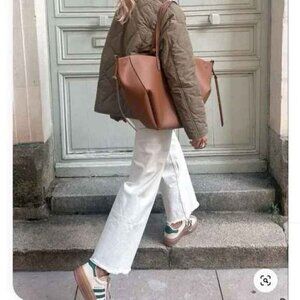 Frank & Eileen Monaghan Mom Jeans in Cream